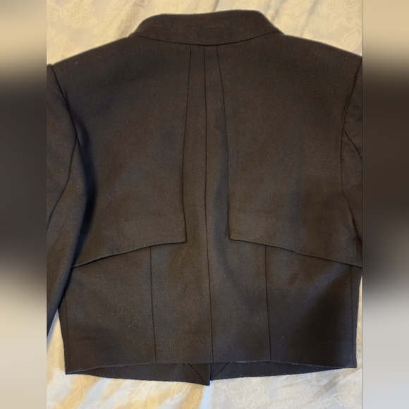 BCBGMaxAzria black one button blazer - Picture 4 of 8